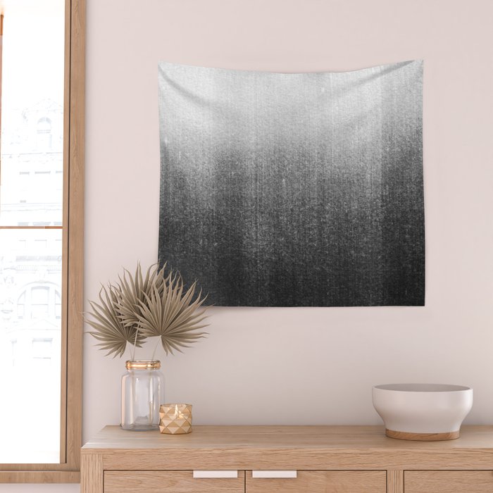 BLUR / abyss / black Wall Tapestry Gallery Image 2