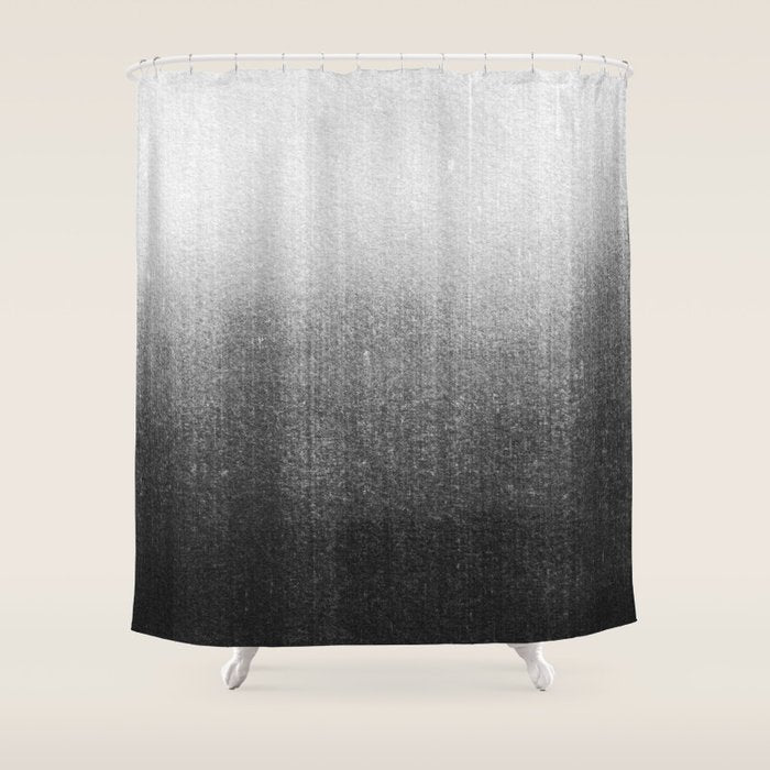 BLUR / abyss / black Shower Curtain Gallery Image 1