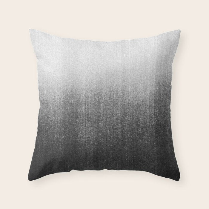 BLUR / abyss / black Throw Pillow Gallery Image 6