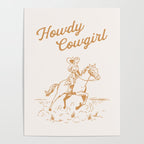 Howdy Cowgirl Tan Poster Gallery Image 4