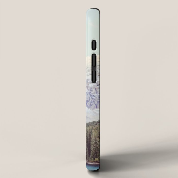 Moraine Lake Sunrise, Mountain Landscape, Nature Photography iPhone Case Gallery Image 2