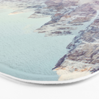 Moraine Lake Sunrise, Mountain Landscape, Nature Photography Bath Mat Gallery Image 3