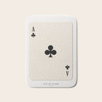 Ace of Clubs Playing Card Art Print Trendy Bath Mat Gallery Image 1