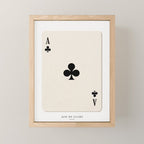 Ace of Clubs Playing Card Art Print Trendy Mini Art Print Gallery Image 1