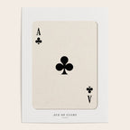 Ace of Clubs Playing Card Art Print Trendy Poster Gallery Image 4