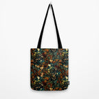 Floral and Snakes jungle Tote Bag Gallery Image 2