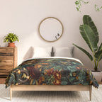 Floral and Snakes jungle Comforter Gallery Image 3