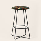 Floral and Snakes jungle Stool Gallery Image 1