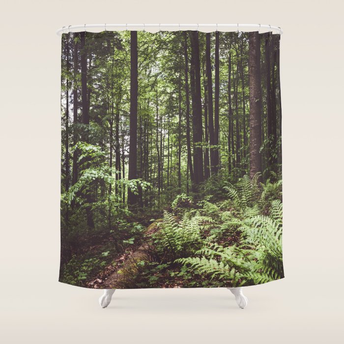 Woodland - Landscape and Nature Photography Shower Curtain Gallery Image 1