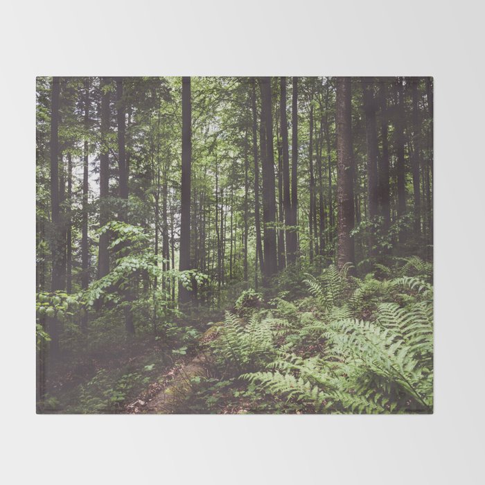 Woodland - Landscape and Nature Photography Throw Blanket Gallery Image 2