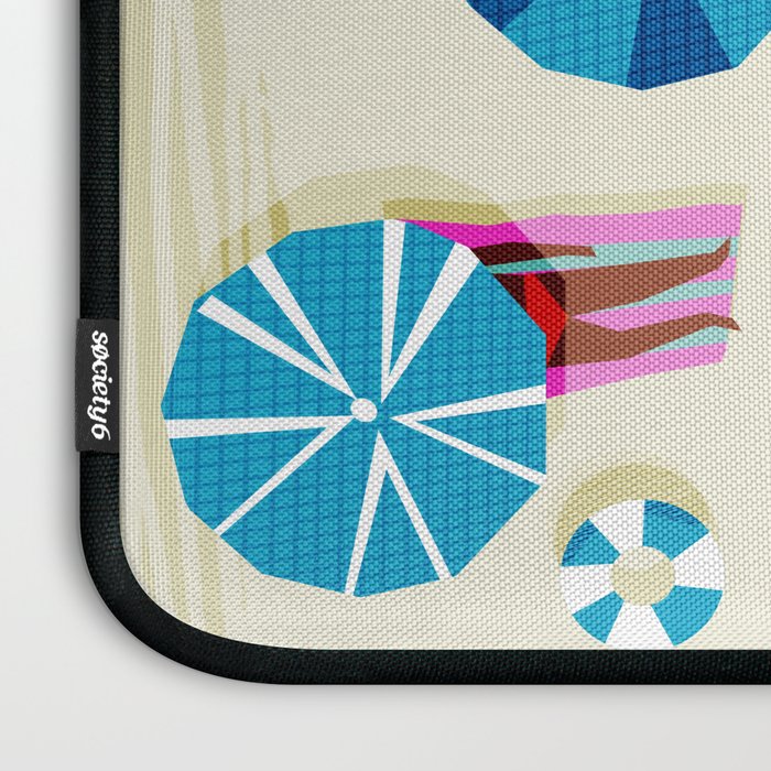 A-OK - memphis throwback neon wacka design pop art illustration beach socal vacation 1980s 80s style Laptop Sleeve Gallery Image 3