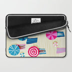 A-OK - memphis throwback neon wacka design pop art illustration beach socal vacation 1980s 80s style Laptop Sleeve Gallery Image 2
