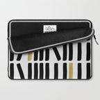 Black and Gold Abstract Laptop Sleeve Gallery Image 2
