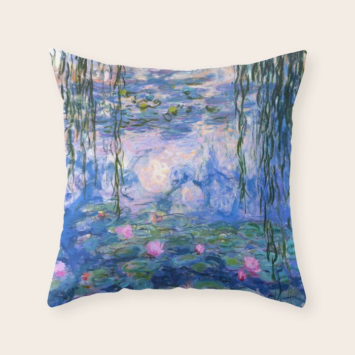 Water Lilies Monet Throw Pillow Gallery Image 6