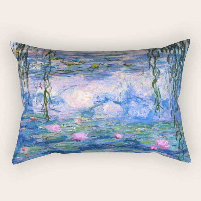 Water Lilies Monet Rectangular Pillow Gallery Image 1