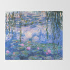 Water Lilies Monet Throw Blanket Gallery Image 2