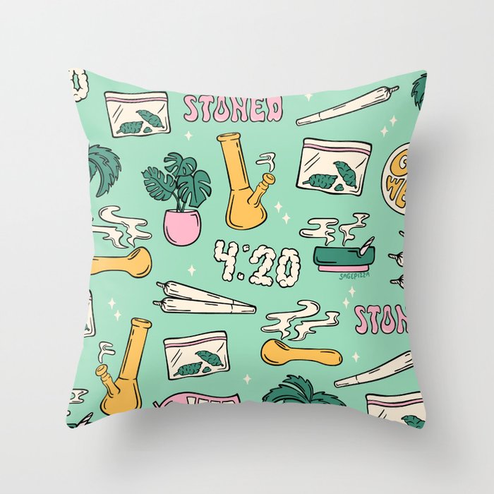 FOUR TWENTY Throw Pillow Gallery Image 1