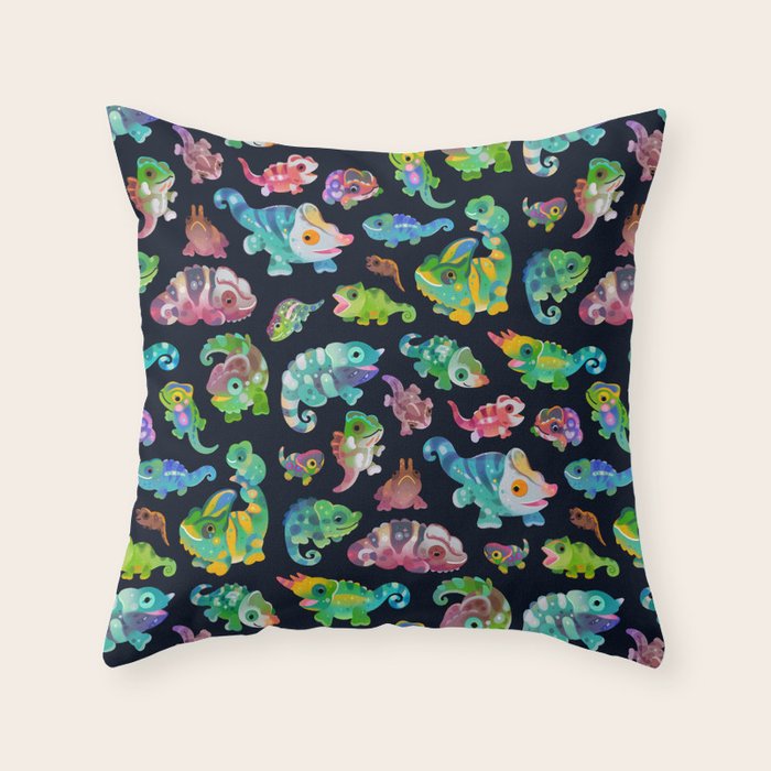 Chameleon Throw Pillow Gallery Image 6