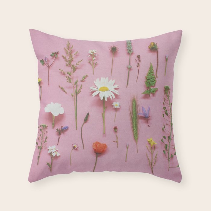 Wild Flowers Throw Pillow Gallery Image 6