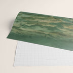 Japanese Forest Painting Sage Green Wall Art Wabi Sabi Wall Art Minimalist Japanese Poster Wrapping Paper Gallery Image 2