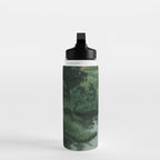 Japanese Forest Painting Sage Green Wall Art Wabi Sabi Wall Art Minimalist Japanese Poster Water Bottle Gallery Image 3