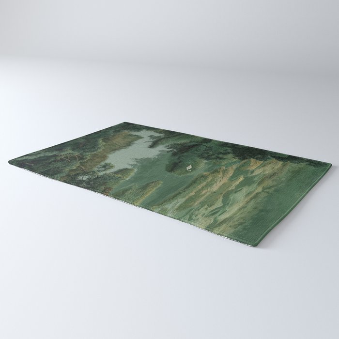 Japanese Forest Painting Sage Green Wall Art Wabi Sabi Wall Art Minimalist Japanese Poster Rug Gallery Image 3