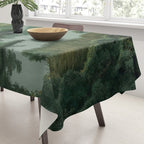 Japanese Forest Painting Sage Green Wall Art Wabi Sabi Wall Art Minimalist Japanese Poster Tablecloth Gallery Image 3