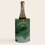 Japanese Forest Painting Sage Green Wall Art Wabi Sabi Wall Art Minimalist Japanese Poster Wine Chiller Gallery Image 1