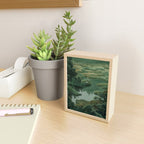 Japanese Forest Painting Sage Green Wall Art Wabi Sabi Wall Art Minimalist Japanese Poster Mini Art Print Gallery Image 2