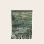 Japanese Forest Painting Sage Green Wall Art Wabi Sabi Wall Art Minimalist Japanese Poster Wall Hanging Gallery Image 1