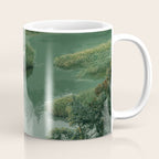 Japanese Forest Painting Sage Green Wall Art Wabi Sabi Wall Art Minimalist Japanese Poster Coffee Mug Gallery Image 1