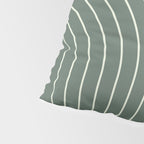 Geometric Lines in Sage Green 5 (Rainbow Abstraction) Pillow Sham Gallery Image 4