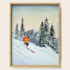 Skiing The Clear Leader Serving Tray Gallery Image 1