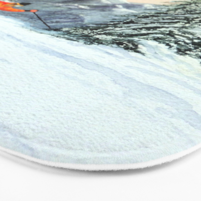Skiing The Clear Leader Bath Mat Gallery Image 3