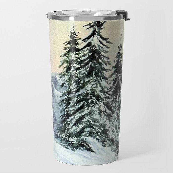 Skiing The Clear Leader Travel Mug Gallery Image 2