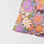 Psychedelic 70s Floral Pattern Pillow Sham Gallery Image 4