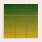 Shades of Grass - Gradient between Lime Green and Bright Yellow Wood Wall Art Gallery Image 1