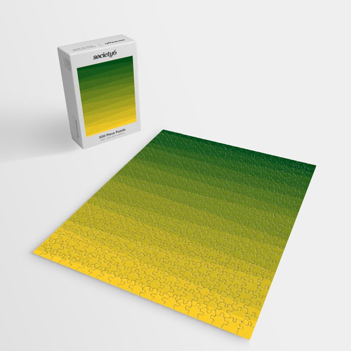 Shades of Grass - Gradient between Lime Green and Bright Yellow Jigsaw Puzzle Gallery Image 2