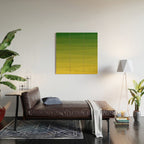 Shades of Grass - Gradient between Lime Green and Bright Yellow Wood Wall Art Gallery Image 2