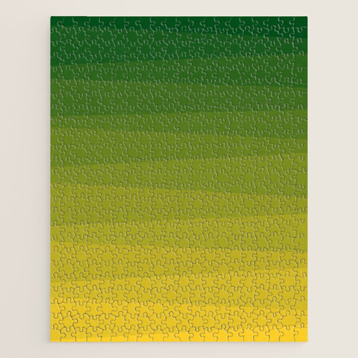 Shades of Grass - Gradient between Lime Green and Bright Yellow Jigsaw Puzzle Gallery Image 1