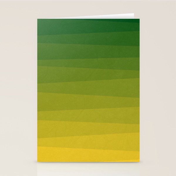 Shades of Grass - Gradient between Lime Green and Bright Yellow Stationery Card Gallery Image 1