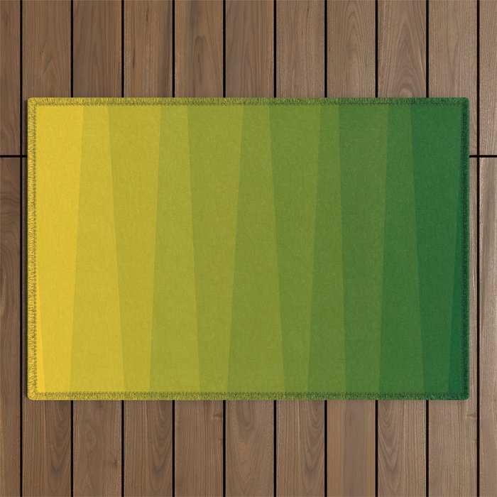 Shades of Grass - Gradient between Lime Green and Bright Yellow Outdoor Rug Gallery Image 1