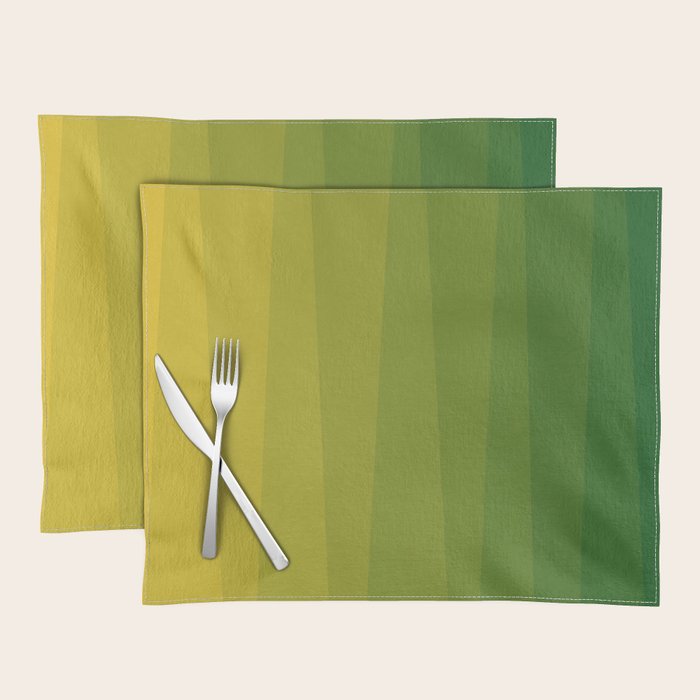 Shades of Grass - Gradient between Lime Green and Bright Yellow Placemat Gallery Image 1