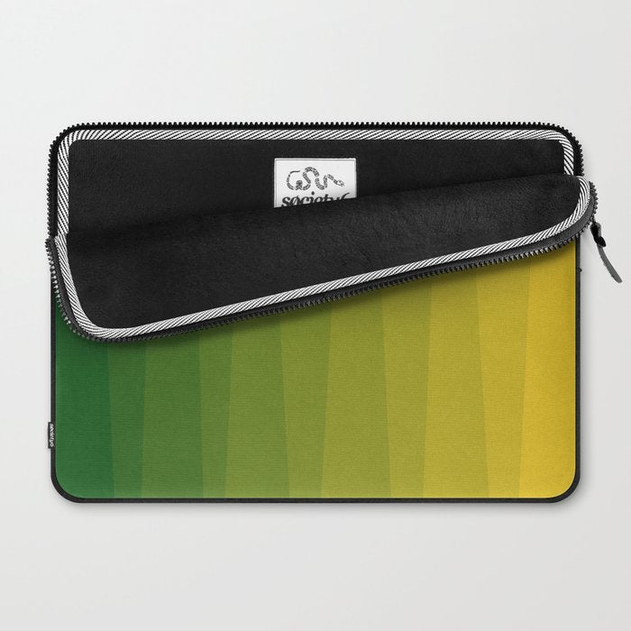 Shades of Grass - Gradient between Lime Green and Bright Yellow Laptop Sleeve Gallery Image 2