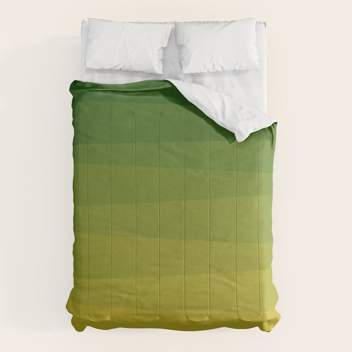Shades of Grass - Gradient between Lime Green and Bright Yellow Comforter Gallery Image 1