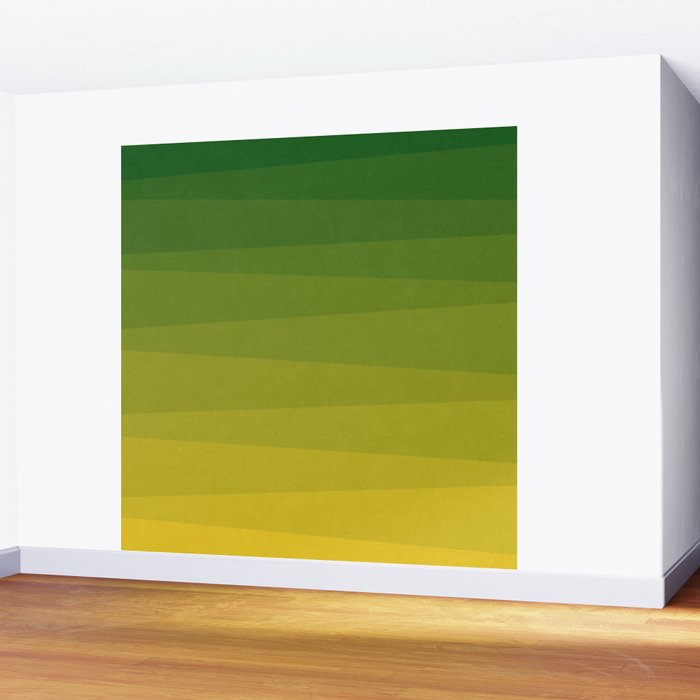 Shades of Grass - Gradient between Lime Green and Bright Yellow Wall Mural Gallery Image 2