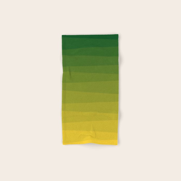 Shades of Grass - Gradient between Lime Green and Bright Yellow Bath Towel Gallery Image 1