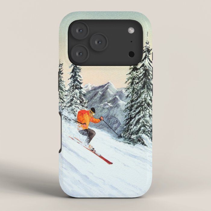 Skiing The Clear Leader iPhone Case Gallery Image 3
