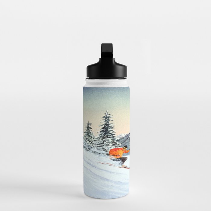 Skiing The Clear Leader Water Bottle Gallery Image 3