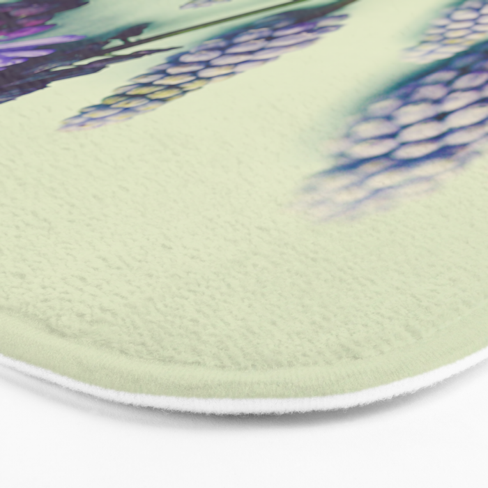 Pretty Blue Flowers Bath Mat Gallery Image 3
